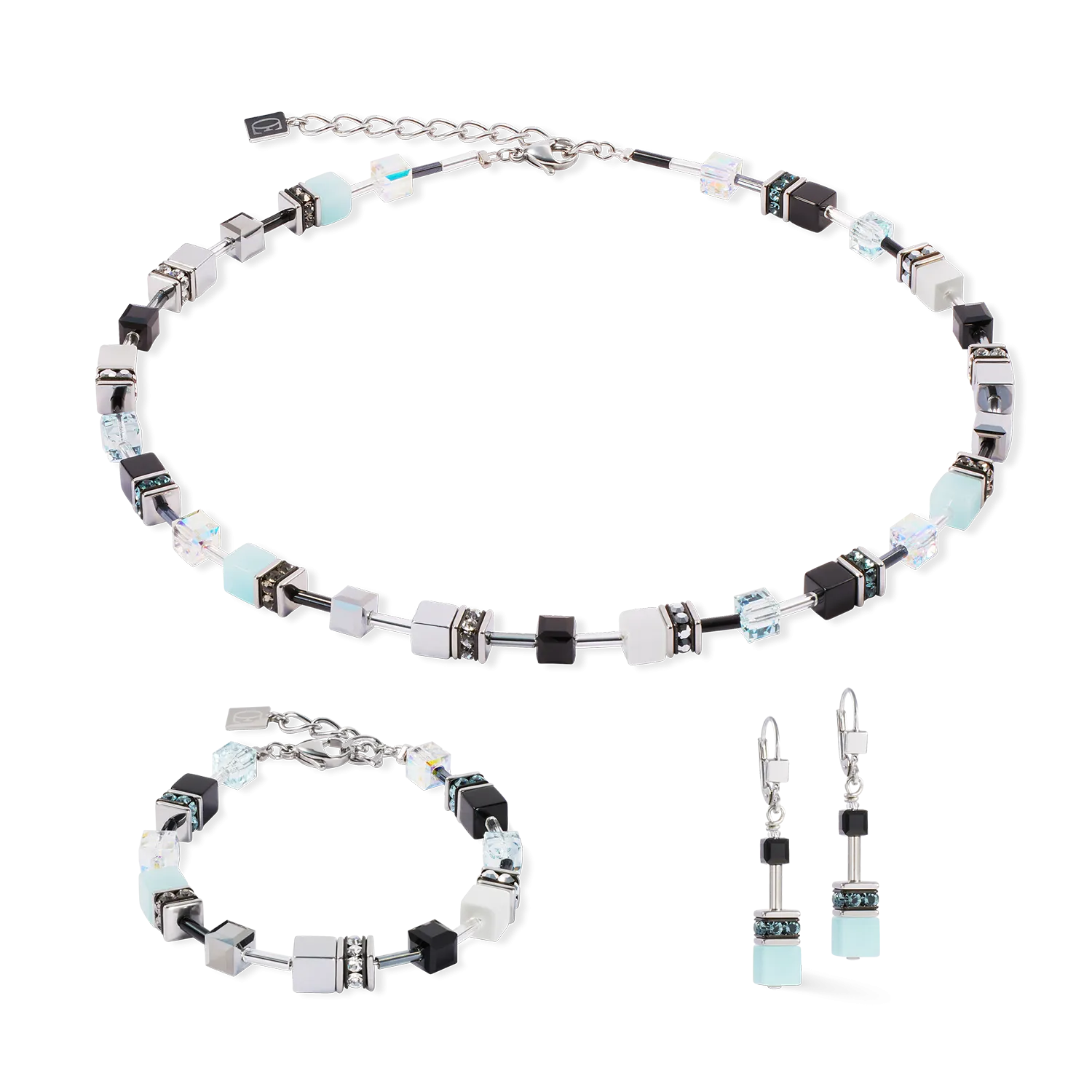 GeoCUBE? Iconic Bracelet Ice Serenity silver