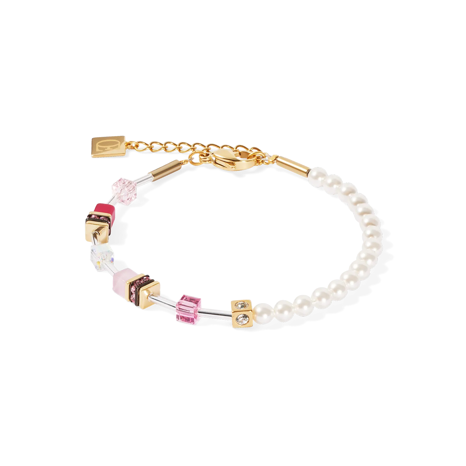 GeoCUBE? Mini Fusion Pearls Bracelet gold-rose