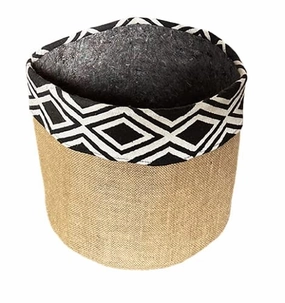 Geotextile Grow Bag with Plant Jute Cover (10.5 x 11) Inch classic flowerpot  