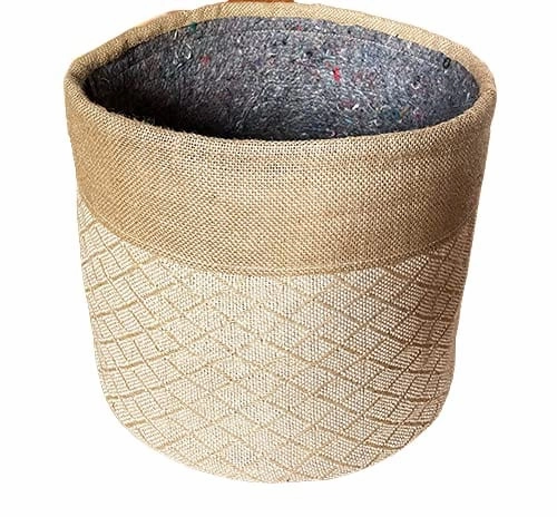Geotextile Grow Bag with Plant Jute Cover (10.5 x 11) Inch