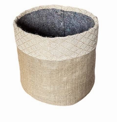 Geotextile Grow Bag with Plant Jute Cover (10.5 x 11) Inch