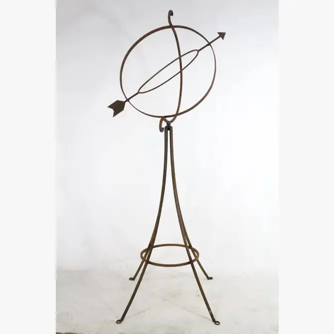 Globe Stand with Gazing Ball Sundial Design
