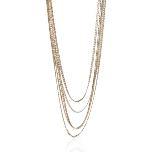 Gold-Plated  2016 Multistrand Necklace