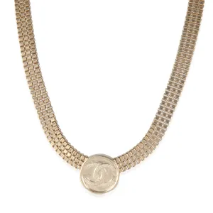 Gold-Plated  2022 CC Medallion Necklace