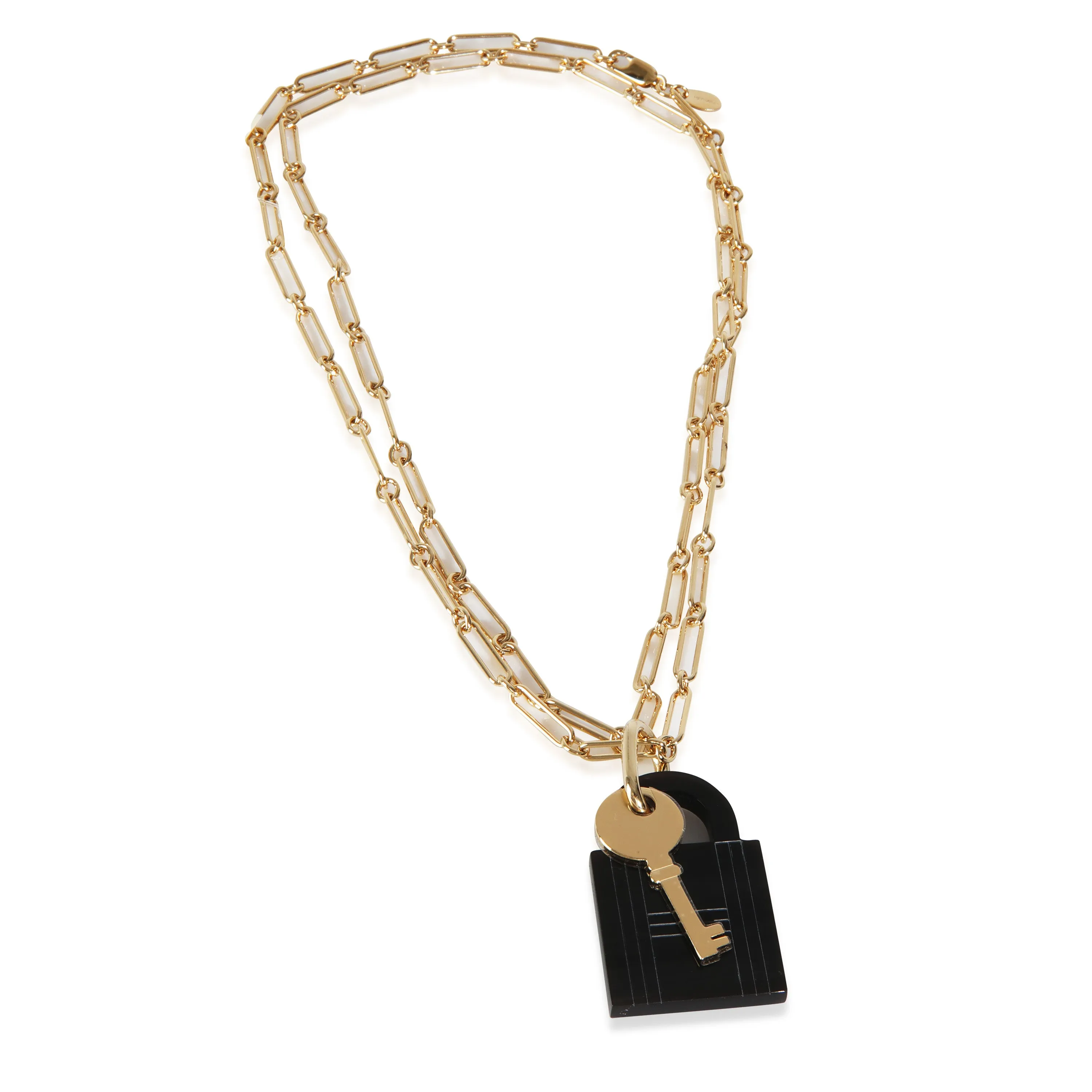 Gold-Plated  Amulette Padlock Pendant