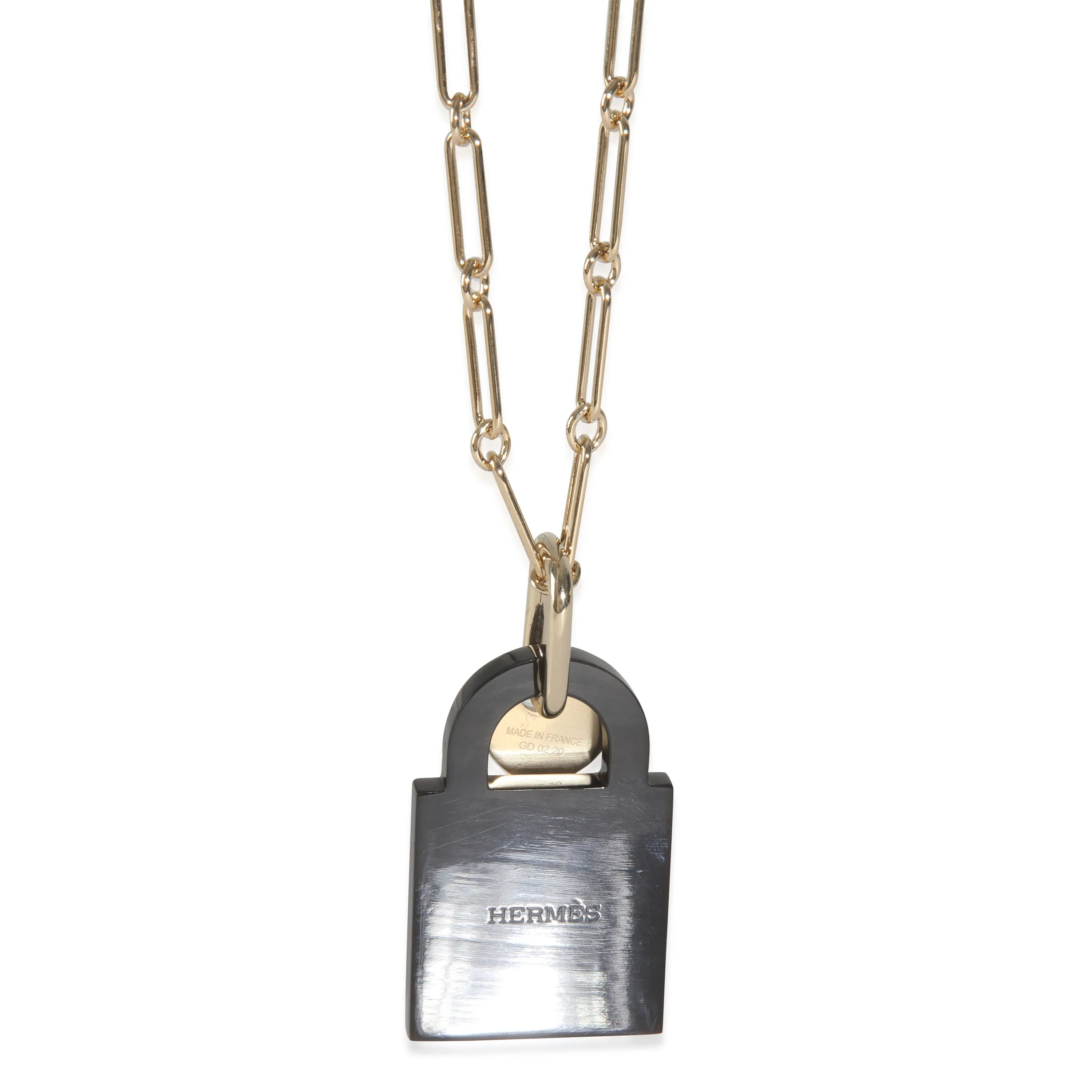 Gold-Plated  Amulette Padlock Pendant
