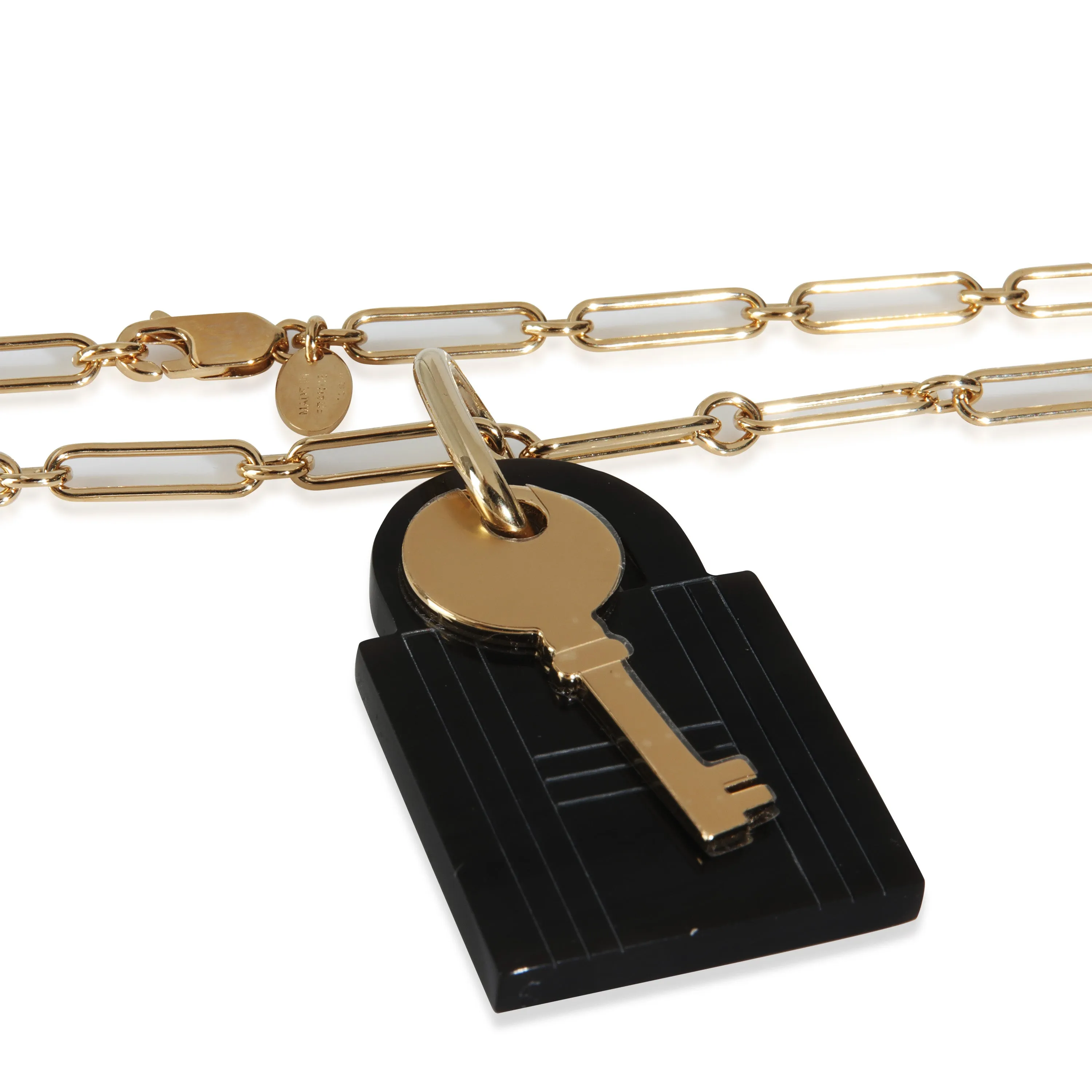 Gold-Plated  Amulette Padlock Pendant