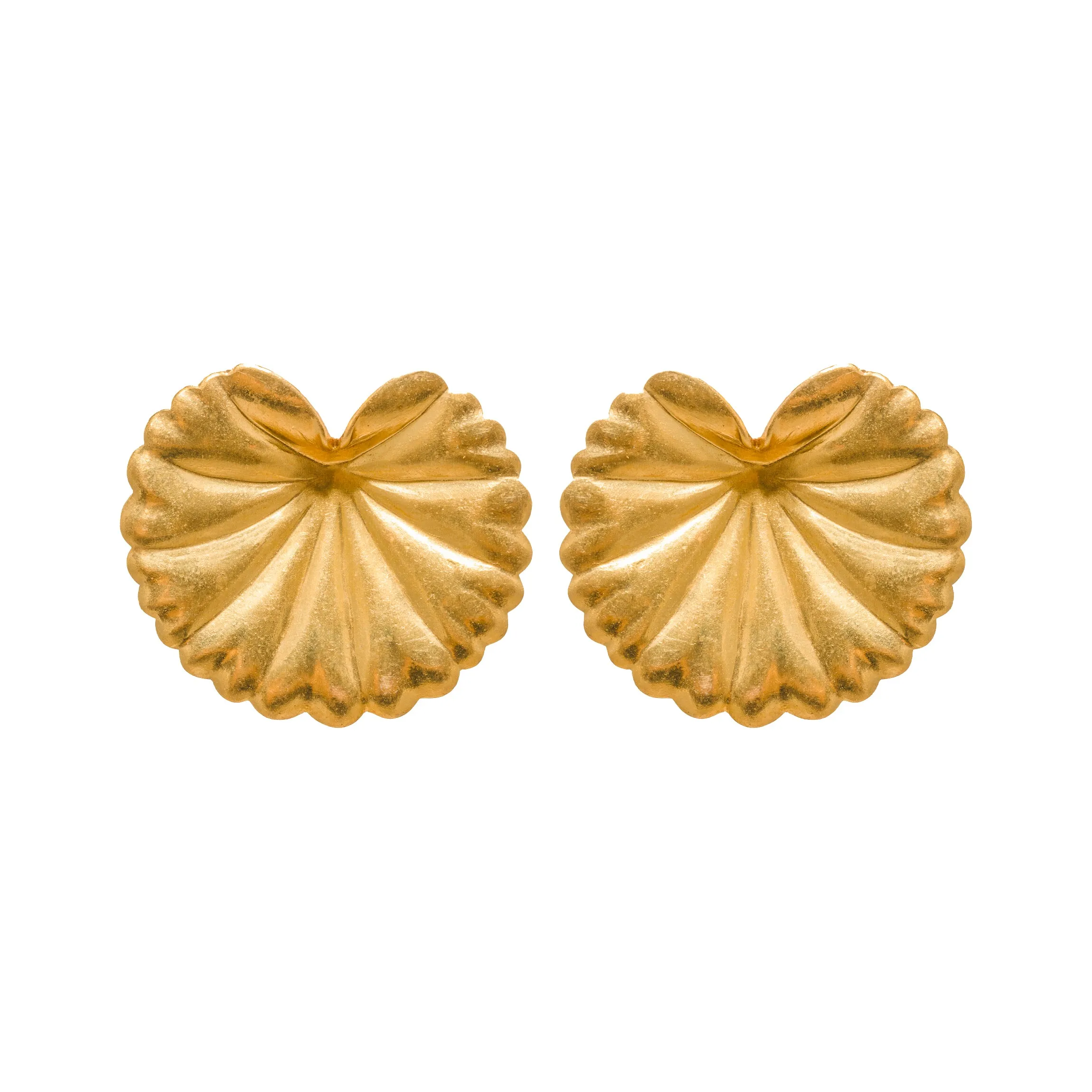 Gold Saori Single Earrings