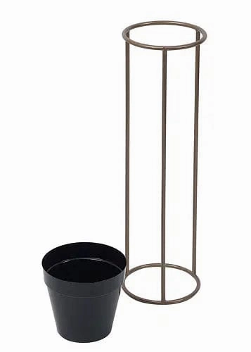 Gold & Black Pot Shape Planter Stand (Set of 2)