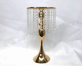 Gold Colour Stand / Centrepiece with Droplets (Product code: 8920) outdoor greenery  
