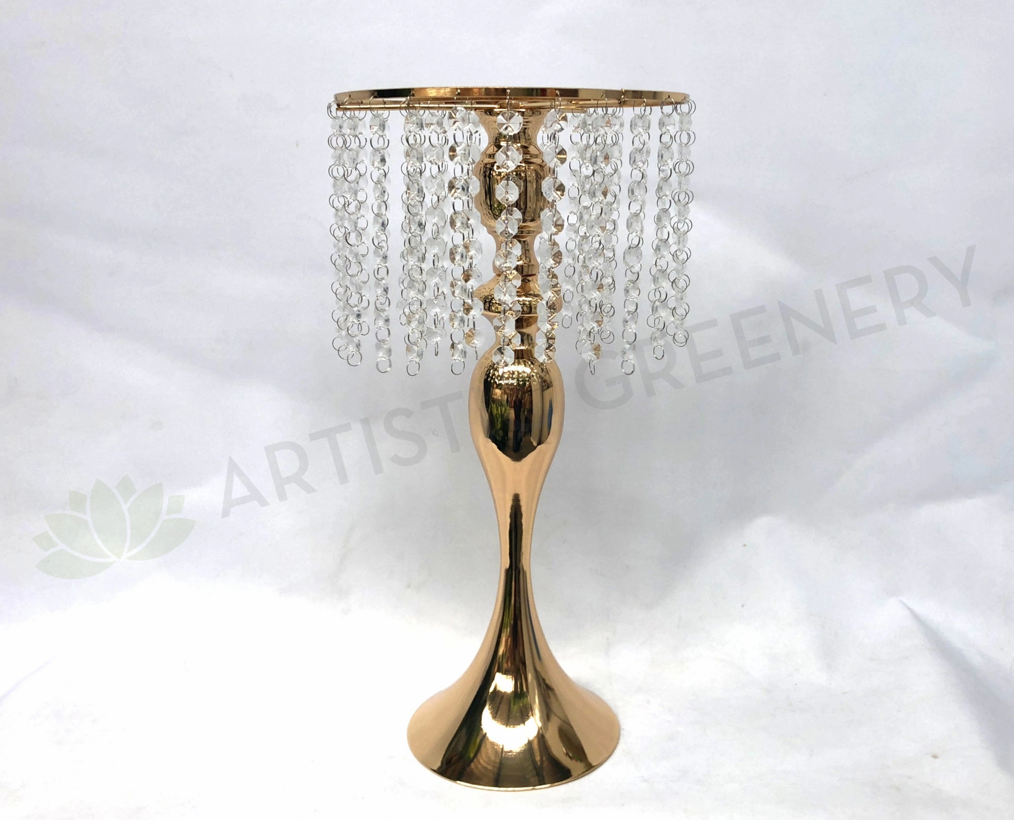 Gold Colour Stand / Centrepiece with Droplets (Product code: 8920) outdoor greenery  