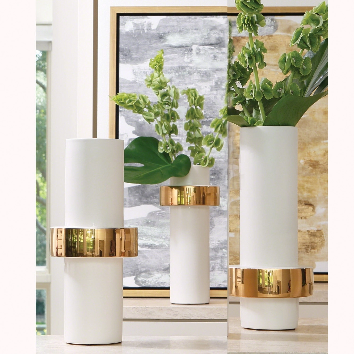 Gold Ring - Vase Low
