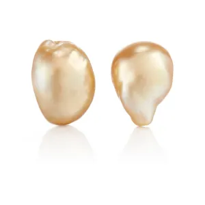 Golden Baroque South Sea Pearl Earrings