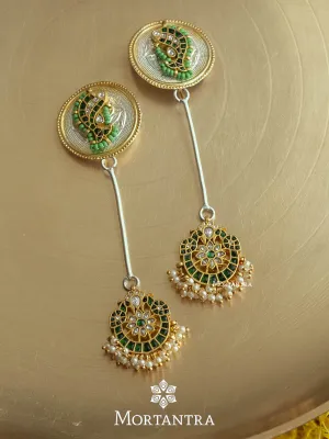 Green Color Mishr Earrings - MR-E102WGR