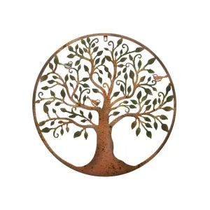 Green Leaf Wall Plaque dried flowers  