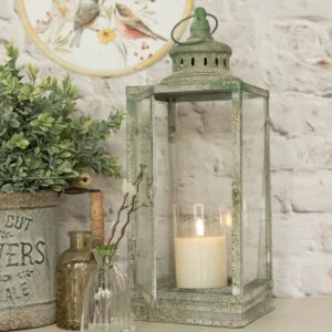 Green Victorian Lantern dried flowers  