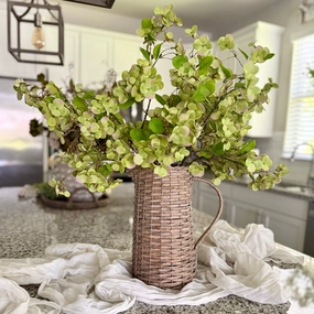Green Floral Spray xl flower pot  