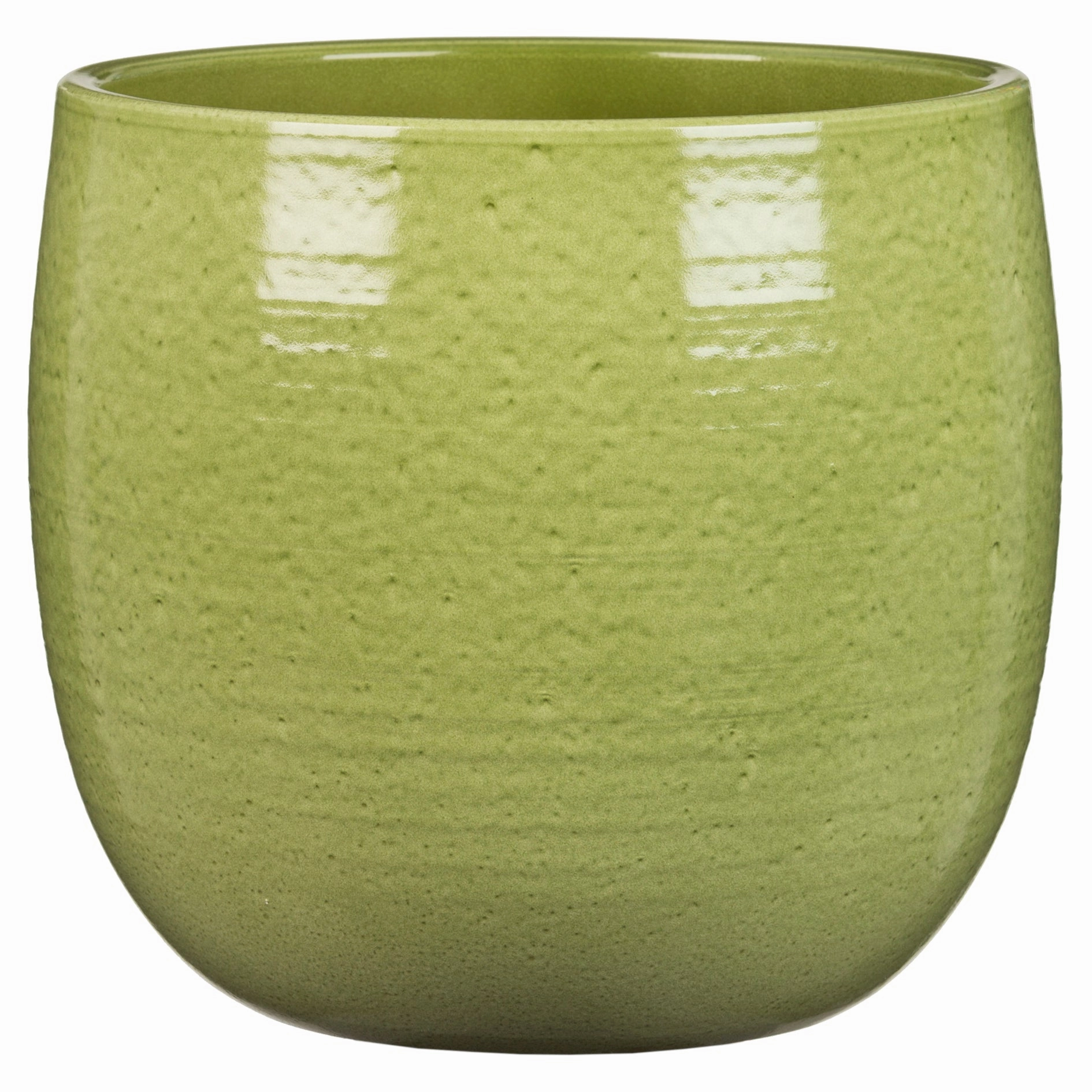 Green Indoor Ceramic Cover Pot  Glazing Green (765) tall green plant  