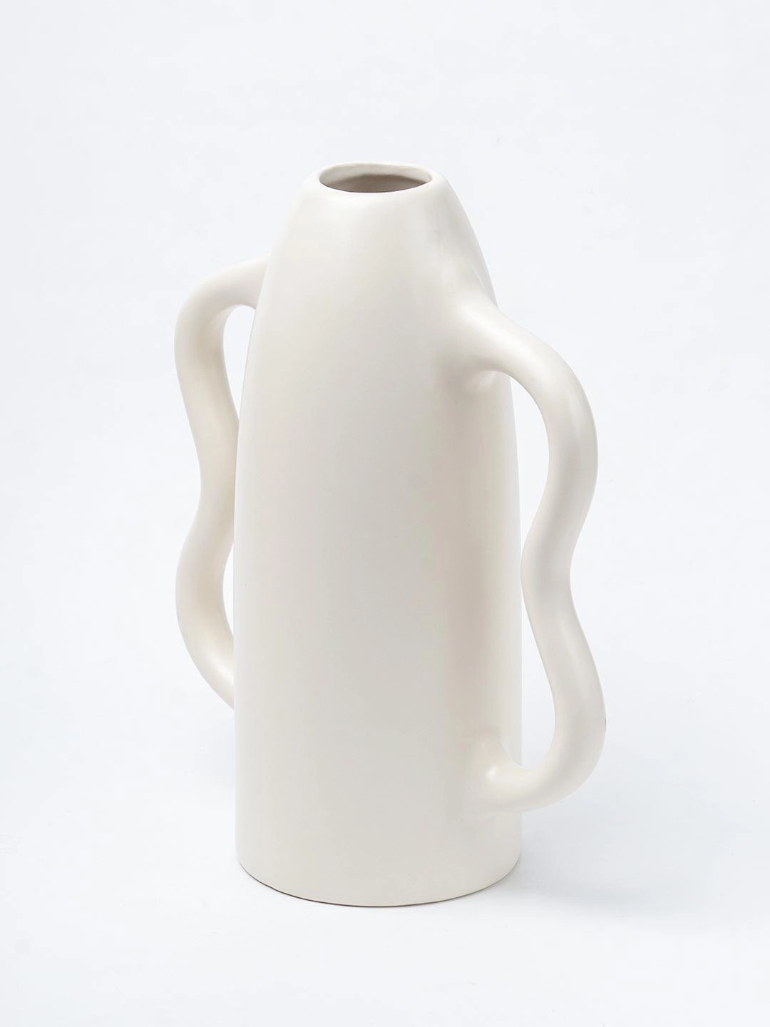 Grey Ceramic Curvy Vase - Curvy, Flower Holder