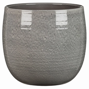 Grey Indoor Ceramic Cover Pot  Glazing Grey (765) tall green plant  