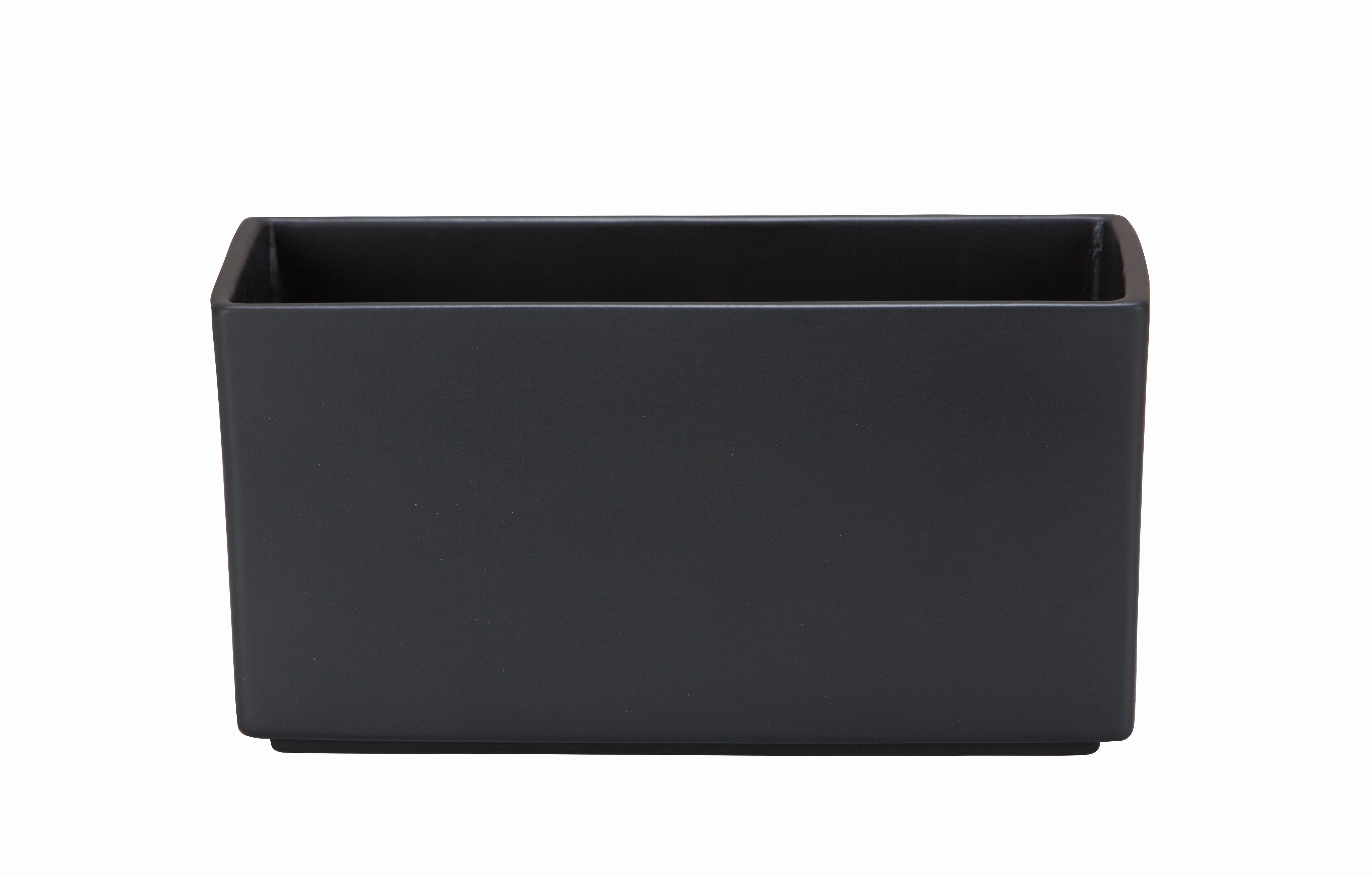 Grey Rectangular Indoor Ceramic Planter Anthrazite (494)