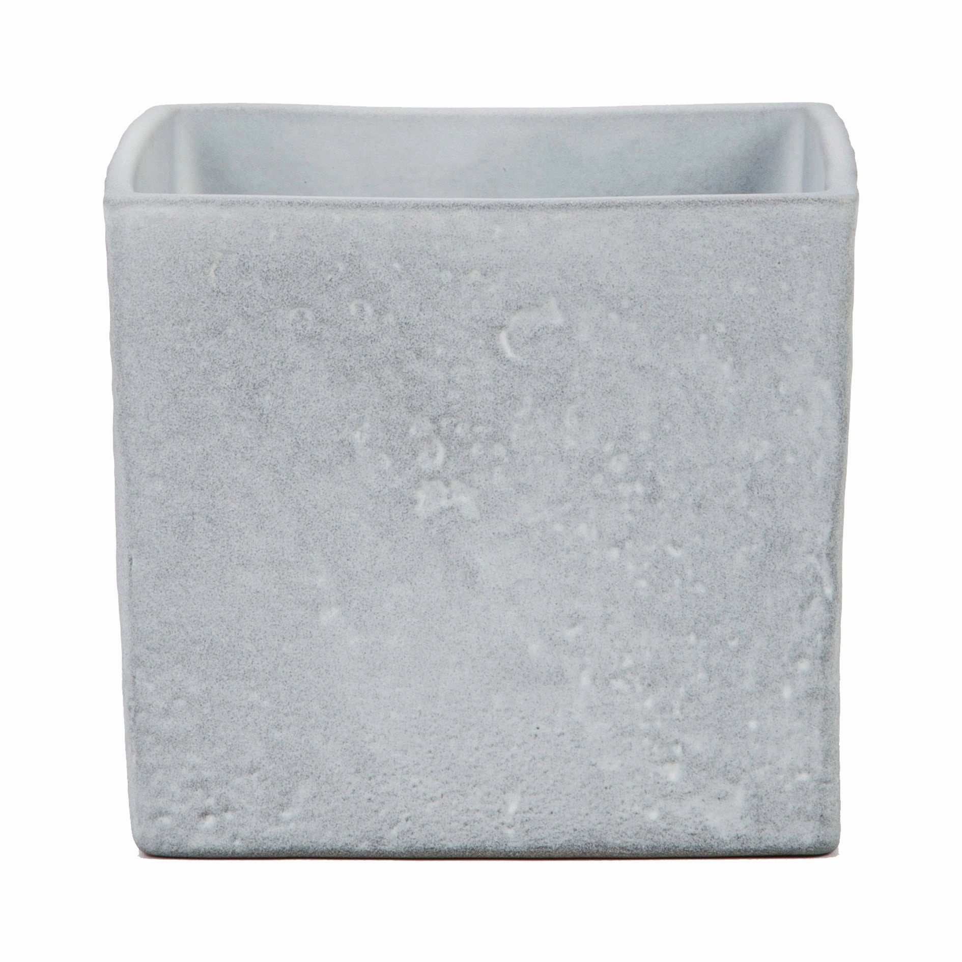 Grey Square Indoor Ceramic Cover  Pot Grey Stone (970) tall green plant  