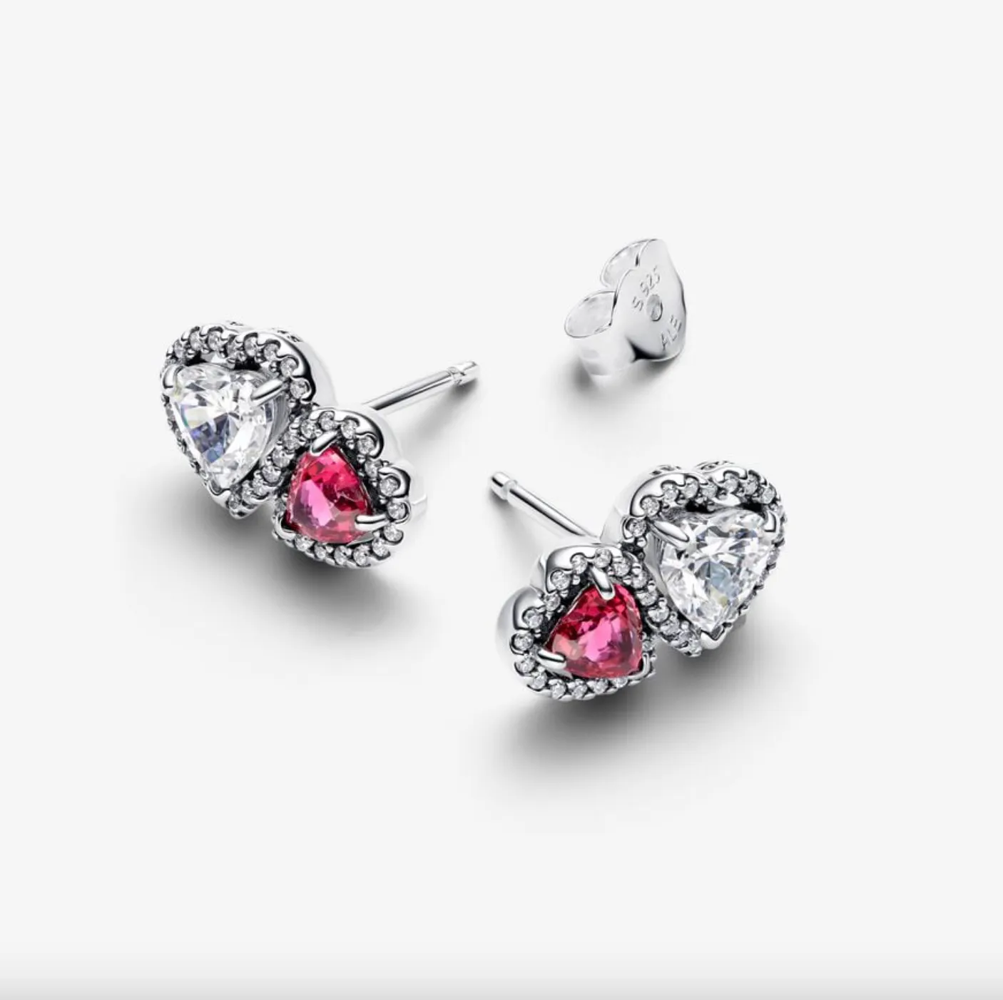 Halo Hearts Stud Earrings