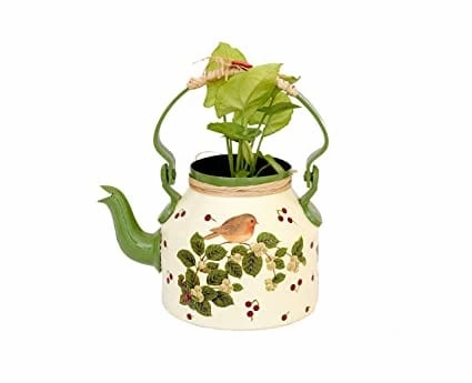 Hand Crafted Aluminium Beautifully Kettle Planter (1.5 L)