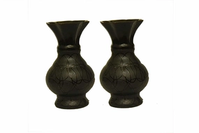 Handmade Ceramic Flower Vase hanging green plant  