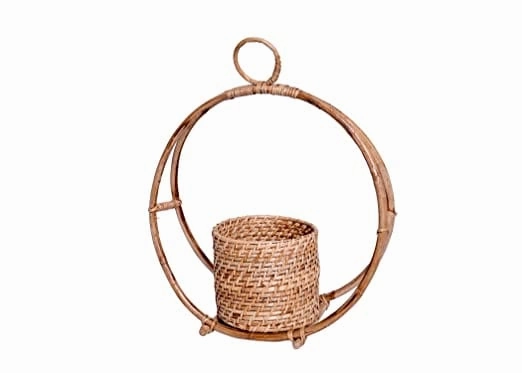 Handmade Natural Cane Planter (35 X 15 X 42 cm)