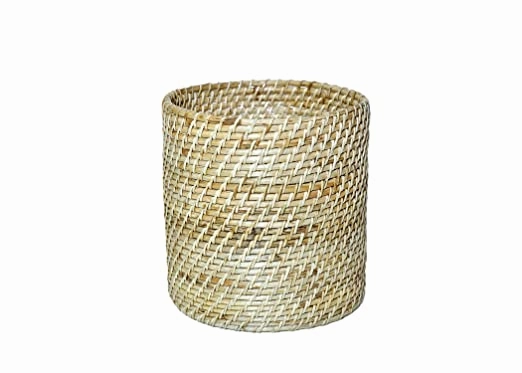Handmade Natural Cane Planter (H:25 cm, Dia: 25cm)