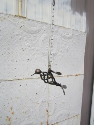 Hanging Hummingbird w. Chain decorative plants  