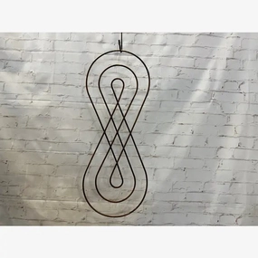 Hanging Metal Figure 8 Infinity Loop Decoration decorative plants  