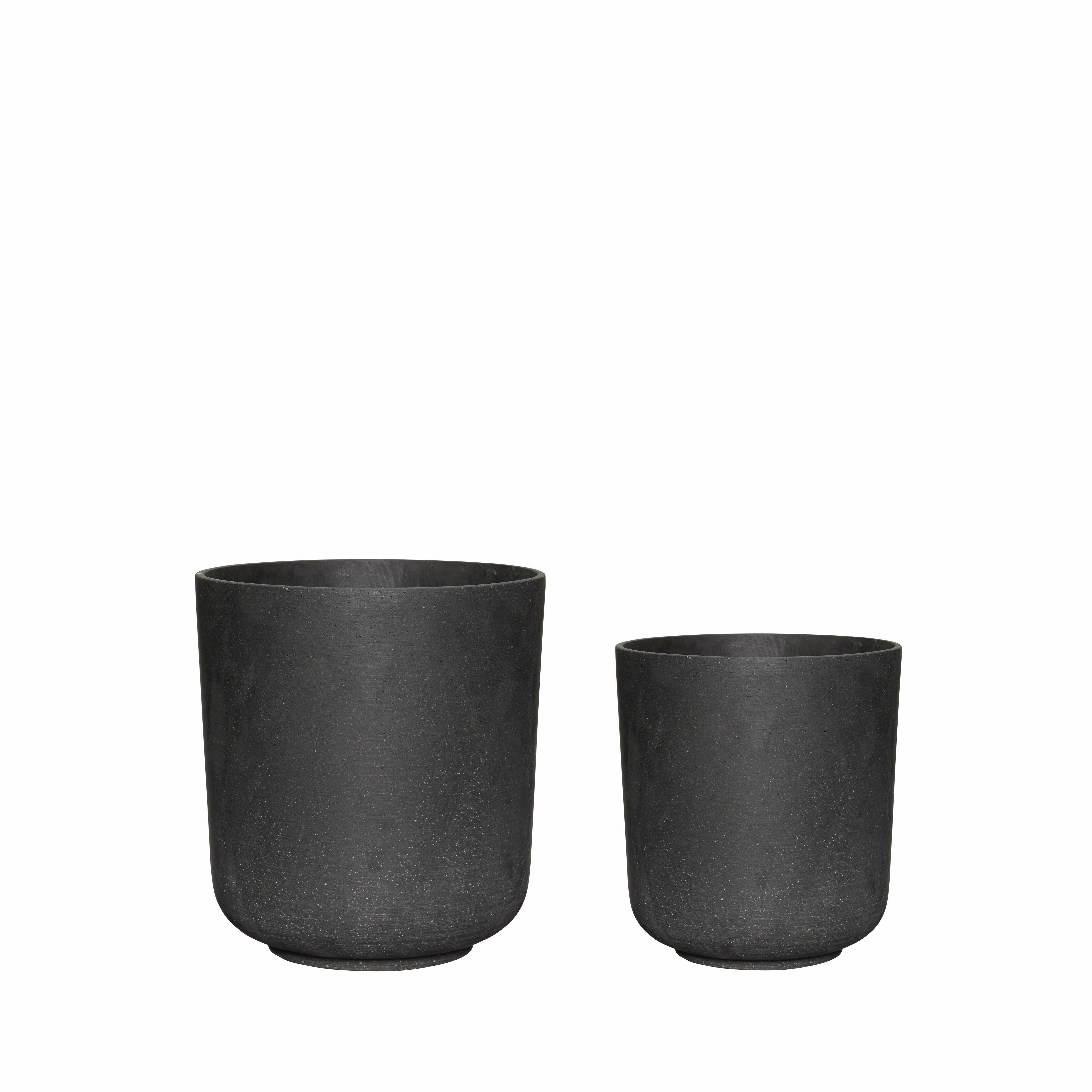 Hbsch Among Pots Set Of 2, Black dried green plant  