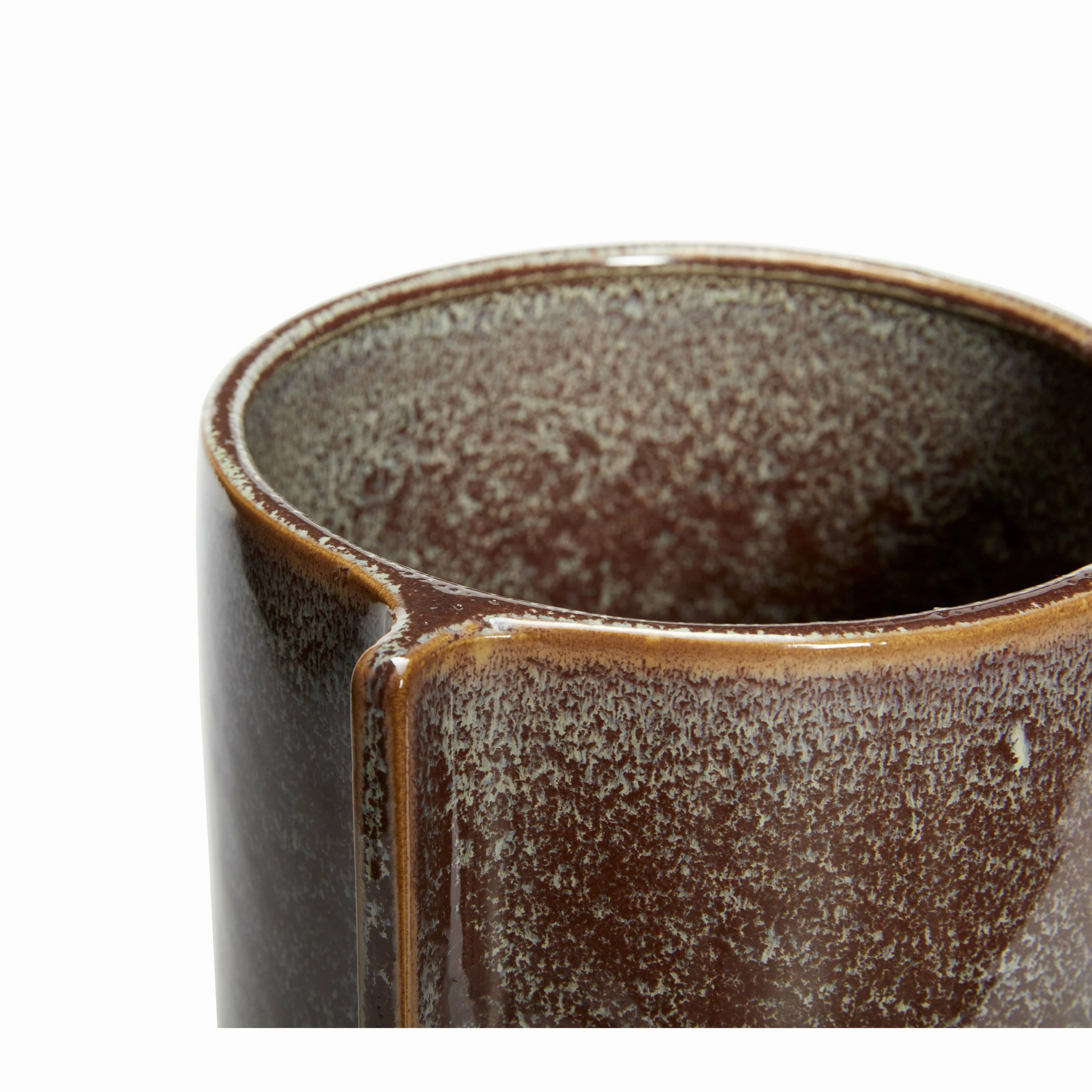 Hbsch Leaf Pots (Set Of 2), Maroon