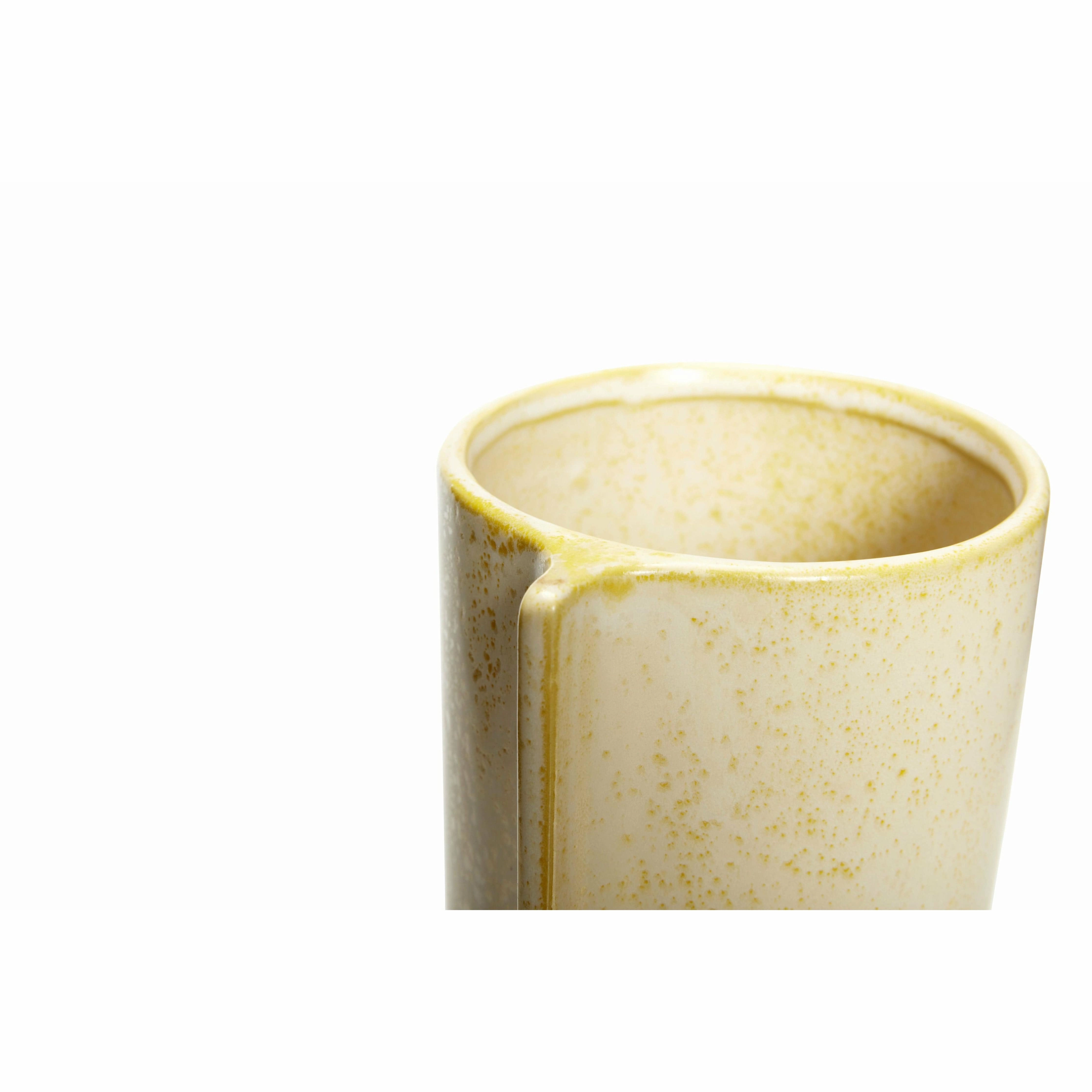 Hbsch Leaf Pots (Set Of 2), Yellow