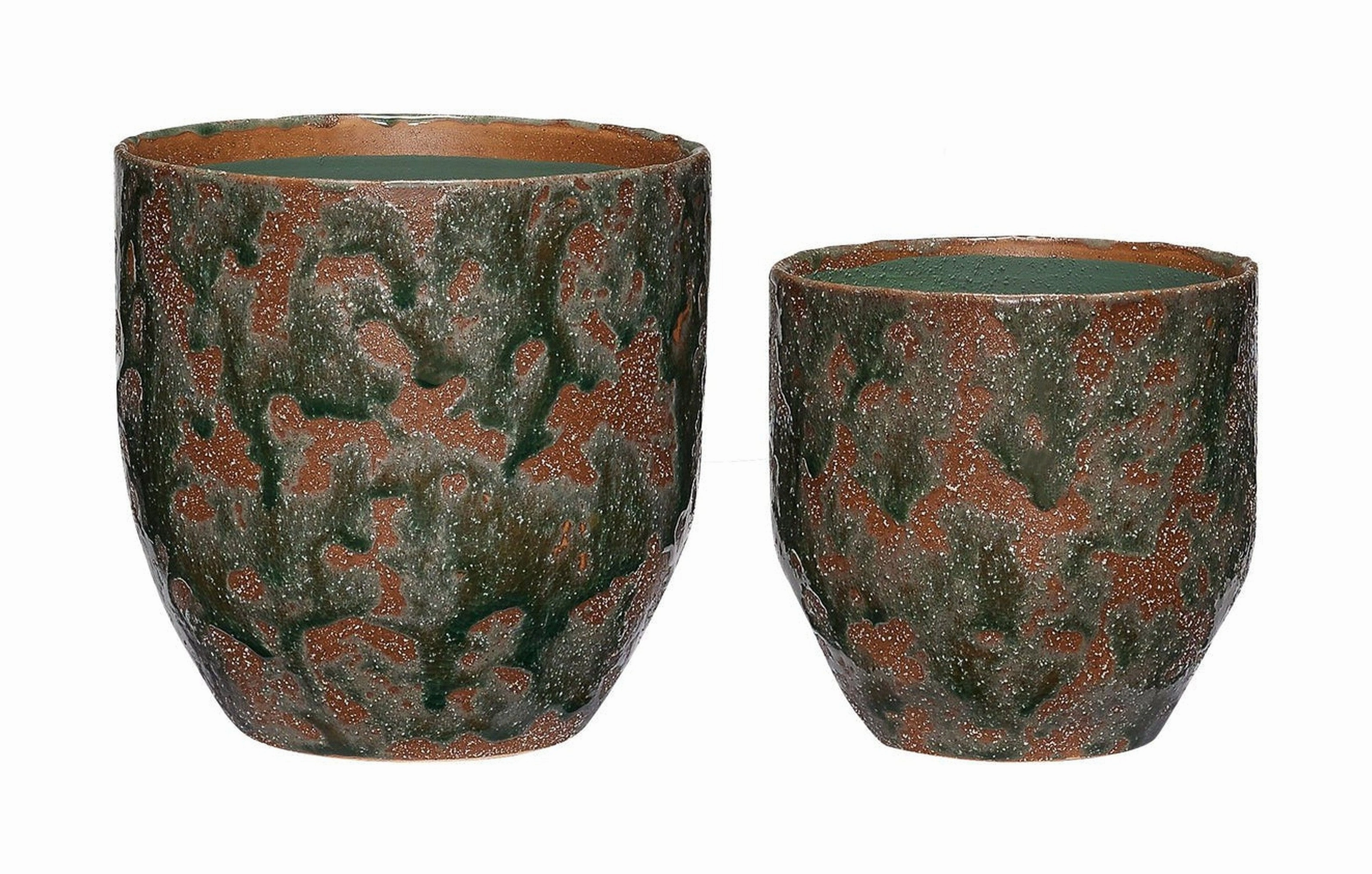 Hbsch Normu Pots Set dried green plant  