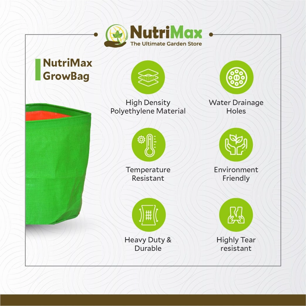 HDPE 200 GSM 15 inch x 15 inch Outdoor Plant Bag
