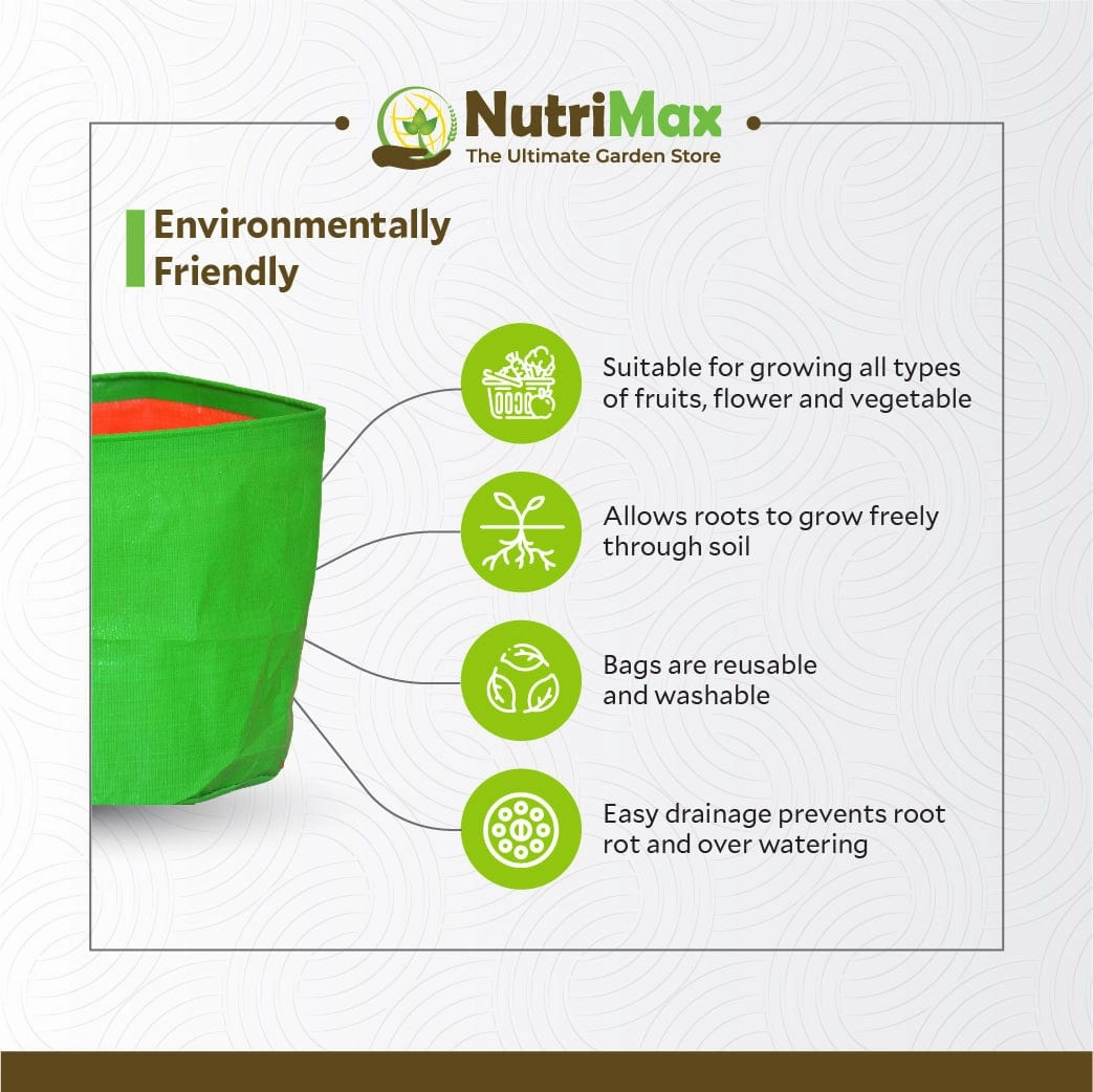 HDPE 200 GSM 15 inch x 15 inch Outdoor Plant Bag