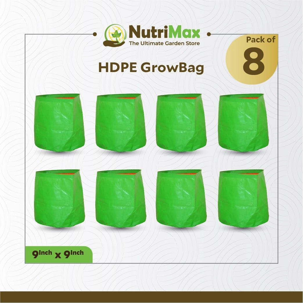 HDPE 200 GSM 9 inch x 9 inch Outdoor Plant Bag