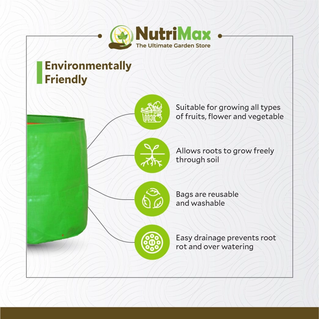 HDPE 200 GSM 9 inch x 9 inch Outdoor Plant Bag