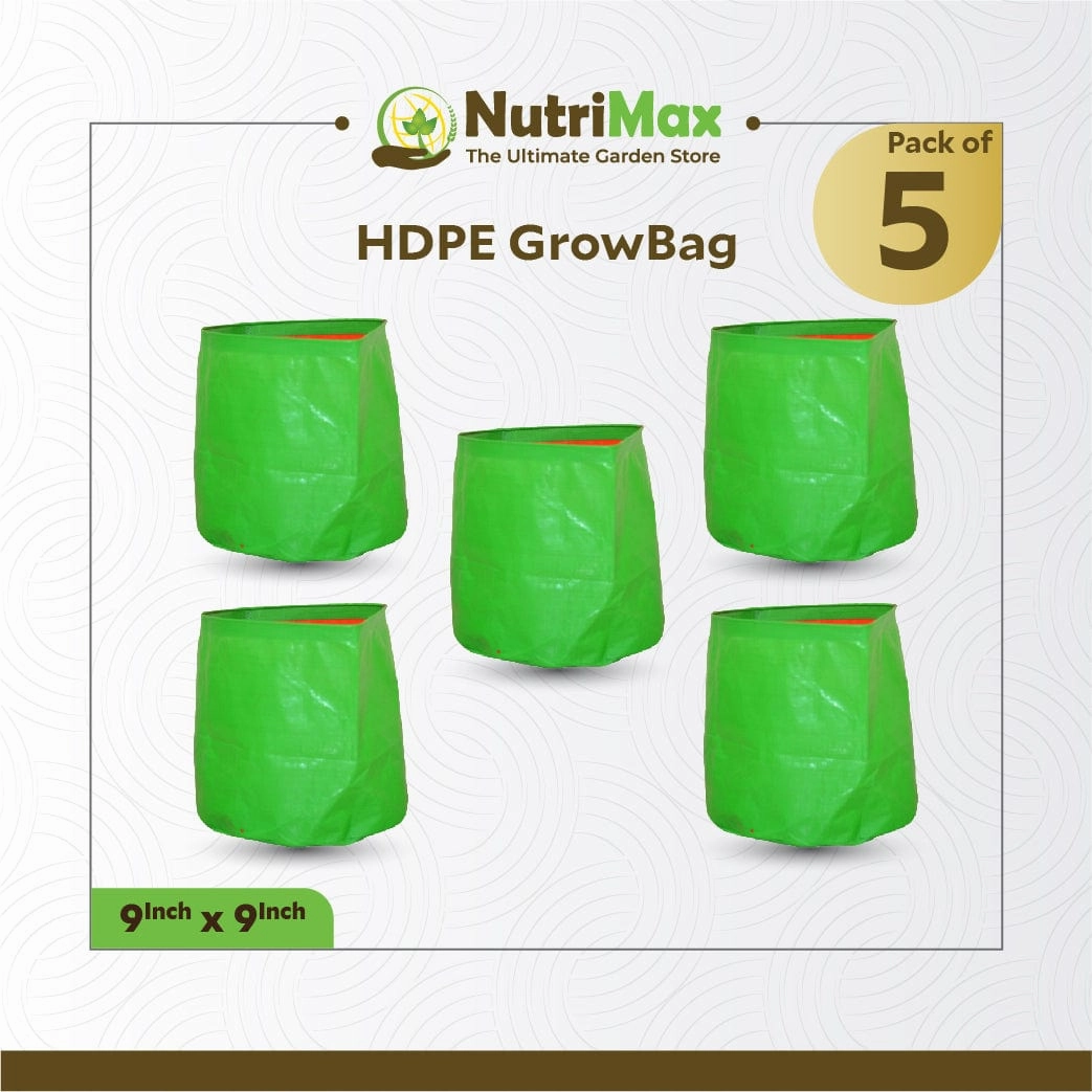 HDPE 200 GSM 9 inch x 9 inch Outdoor Plant Bag