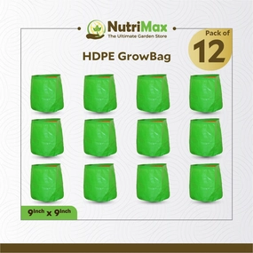 HDPE 200 GSM 9 inch x 9 inch Outdoor Plant Bag classic flowerpot  