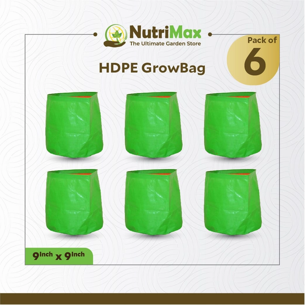 HDPE 200 GSM 9 inch x 9 inch Outdoor Plant Bag