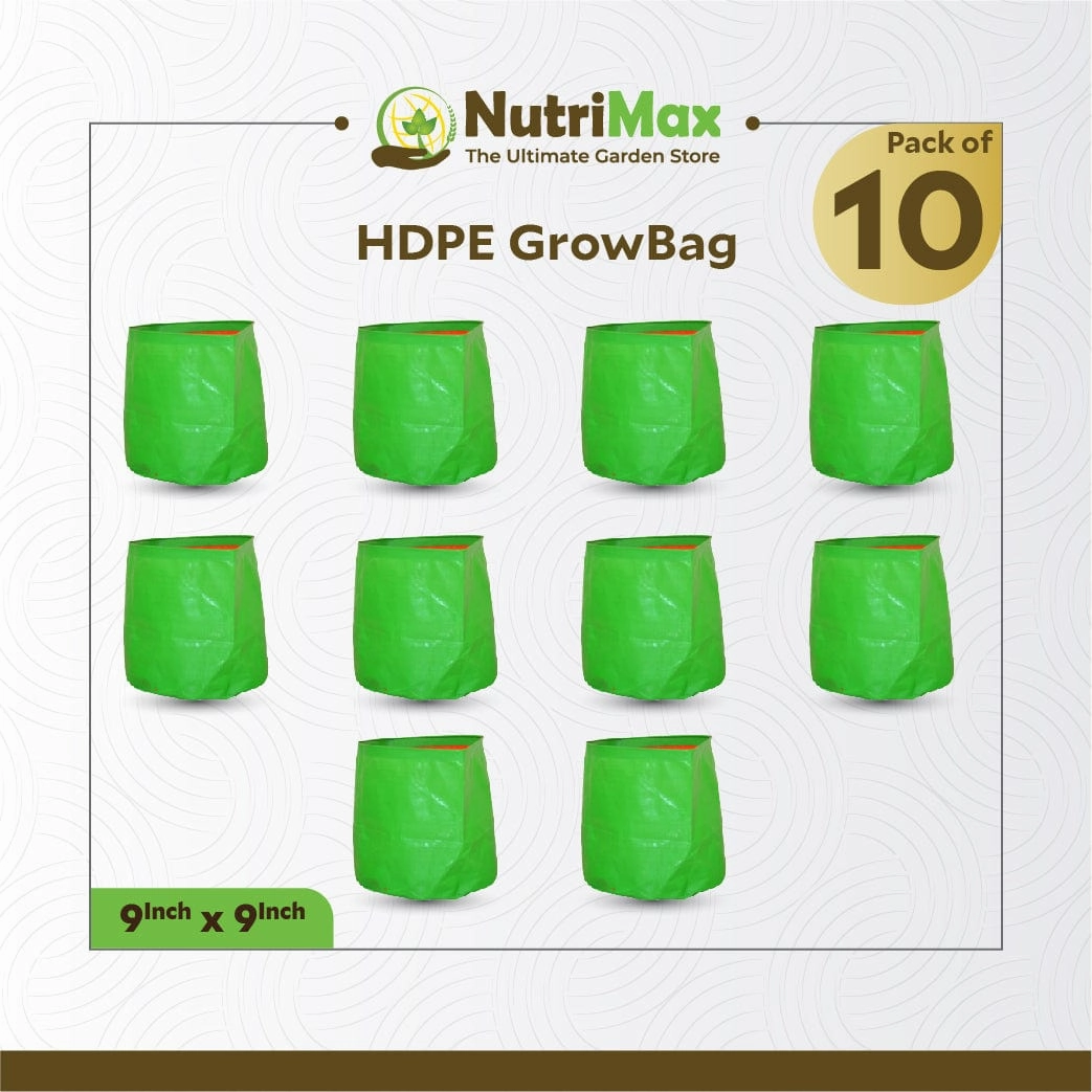 HDPE 200 GSM 9 inch x 9 inch Outdoor Plant Bag