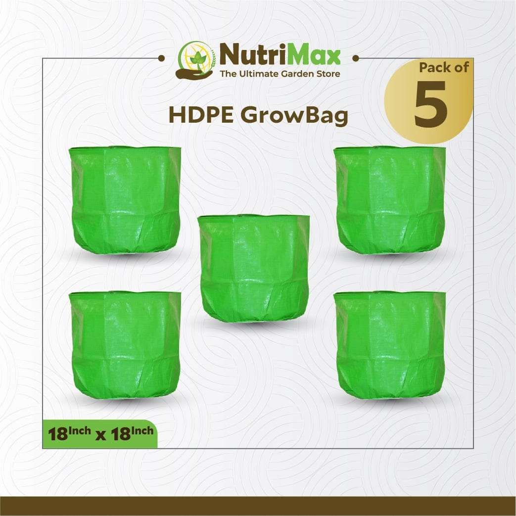 HDPE 200 GSM Growbags 18 inch x 18 inch Outdoor Plant Bag