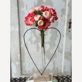 Heart-Shaped Flower Holders outdoor greenery  