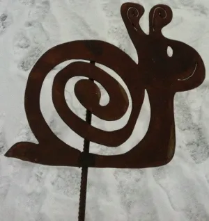 Heavy Snail on Stake decorative plants  