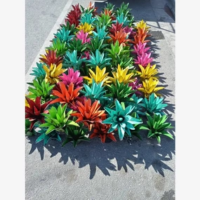 Heavy Metal Agava Cactus Welded Steel Yard Dcor decorative plants  