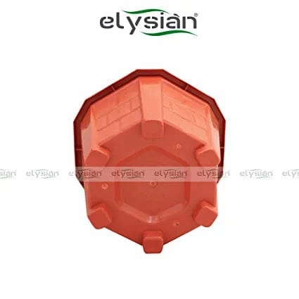 Hexagonal Plastic Planter with Drainage Hole